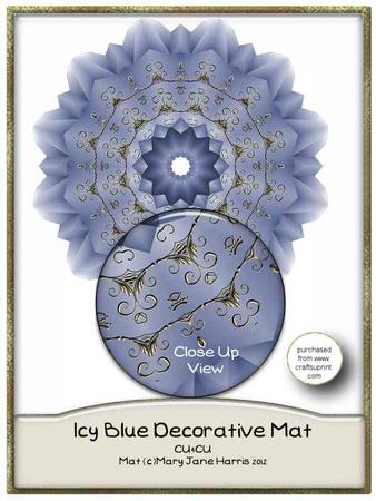 Icy Blue Decorative Mat - Cu4cu
