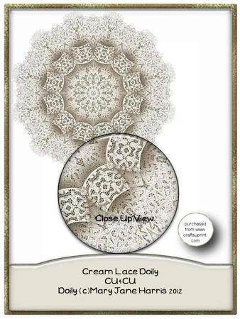 Cream Lace Doily - Cu4cu