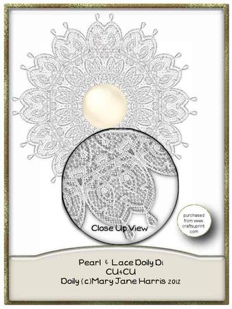 Pearl & Lace Doily D1 - Cu4cu