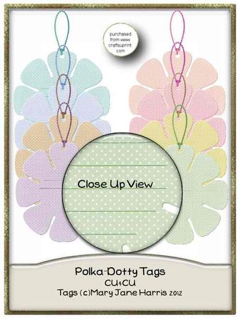 8 Polka-dotty Tags - Cu4cu