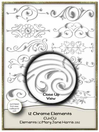 12 Chrome Elements - Cu4cu