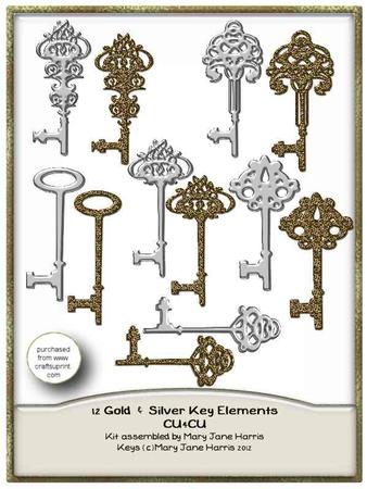 12 Gold & Silver Key Elements - Cu4cu