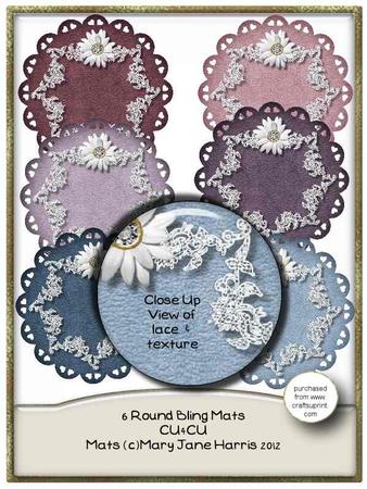 6 Round Bling Mats - Cu4cu