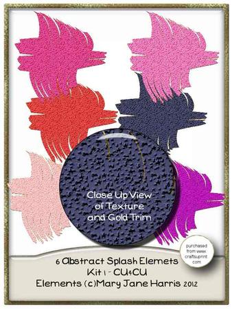 6 Abstract Splash Elements 2 - Cu4cu