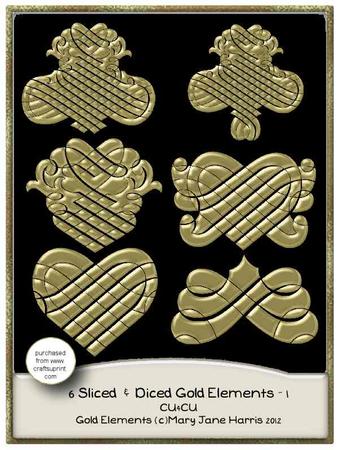6 Sliced & Diced Gold Elements 1 - Cu4cu