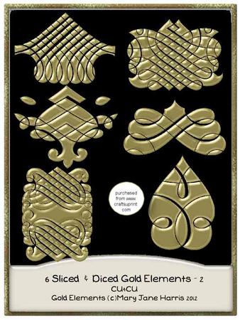 6 Sliced & Diced Gold Elements 2 - Cu4cu
