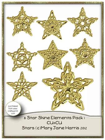 8 Star Shine Elements Pack 1 - Cu4cu