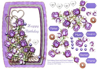 Birthday Barrel Card Topper 2