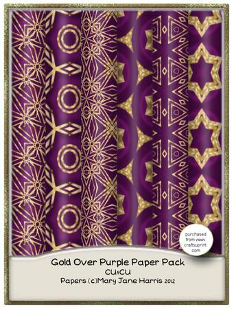 Gold Over Purple Paper Pack - Cu4cu