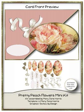 Pretty Peach Flowers Mini Kit
