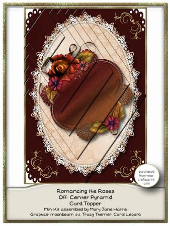 Romancing the Roses Off-center Pyramid Card Topper