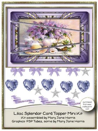 Lilac Splendor Card Topper Mini Kit