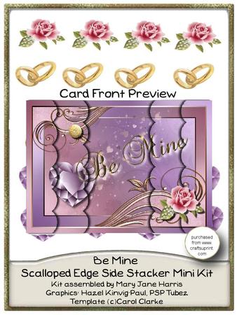 Be Mine Scalloped Edge Side Stacker Mini Kit