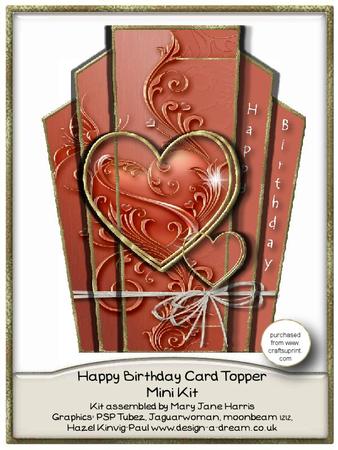 Happy Birthday Card Topper Mini Kit 2