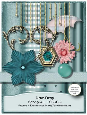 Rain Drop Scrap Kit - Cu4cu