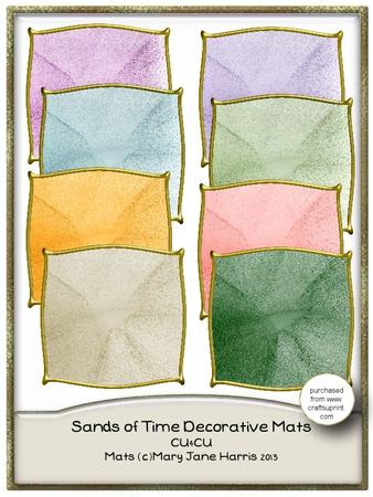 Sands of Time Decorative Mats - Cu4cu
