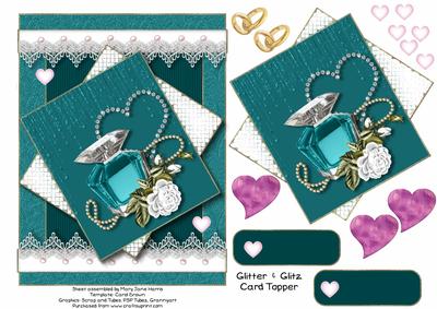Glitter & Glitz Card Topper 1
