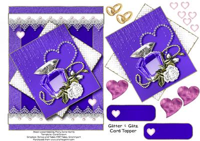 Glitter & Glitz Card Topper 2