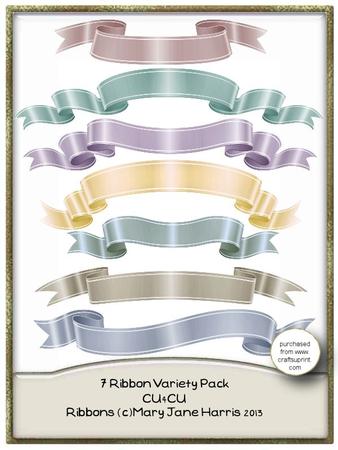 7 Pastel Ribbon Variety Pack - Cu4cu