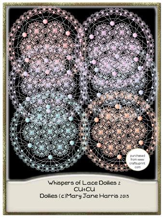 6 Whispers of Lace Doilies 2 - Cu4cu
