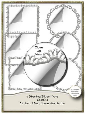 6 Sterling Silver Mats - Cu4cu