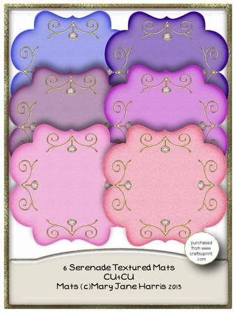 6 Serenade Textured Mats - Cu4cu