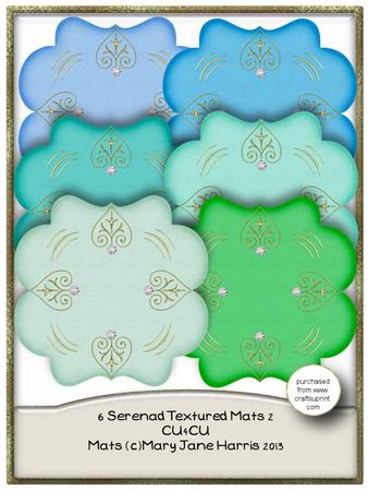 6 Serenade Textured Mats 2 - Cu4cu