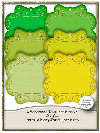 6 Serenade Textured Mats 3 - Cu4cu