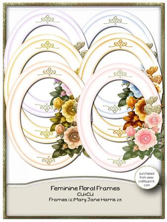 Feminine Floral Frames - Cu4cu