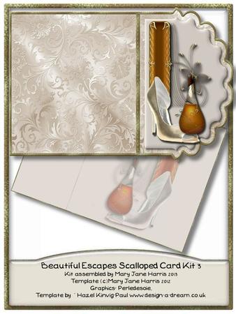 Beautiful Escapes Scalloped Card Kit 3
