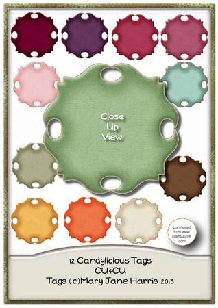 12 Candylicious Tags - Cu4cu