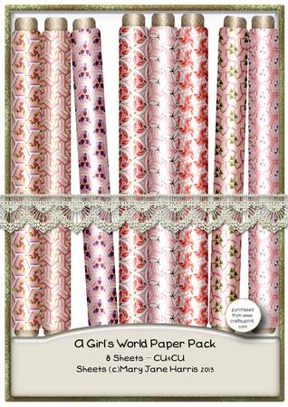 A Girl's World Paper Pack - Cu4cu