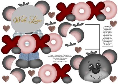 Hugs & Kisses Bear Flip-up Card 1