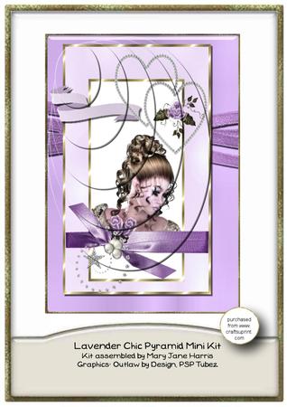 Lavender Chic Off-center Pyramid Mini Kit