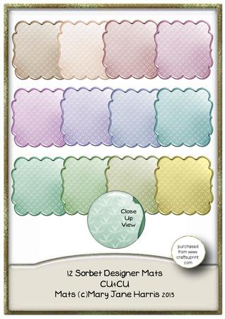 Sorbet Designer Mats - Cu4cu