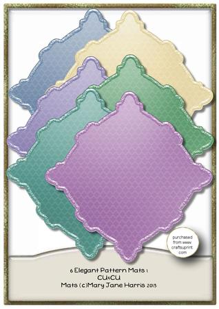 6 Elegant Pattern Mats 1 - Cu4cu