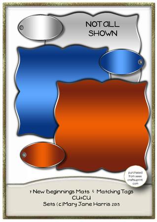 7 New Beginnings Mats & Matching Tags - Cu4cu