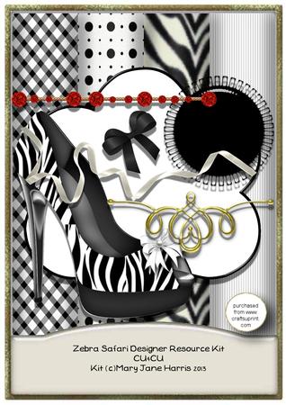 Zebra Safari Designer Resource Kit - Cu4cu