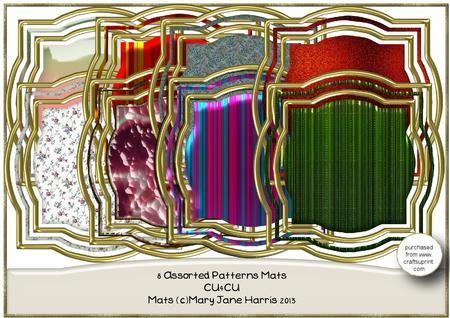 8 Assorted Patterens Mats - Cu4cu