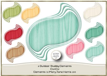 8 Outdoor Shabby Elements - Cu4cu