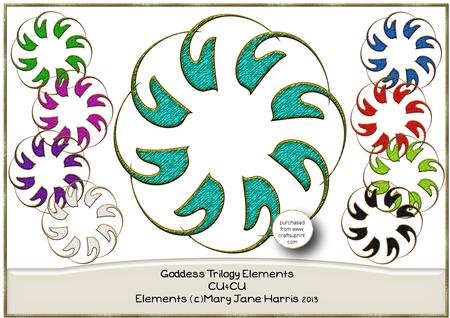 9 Goddess Trilogy Elements - Cu4cu