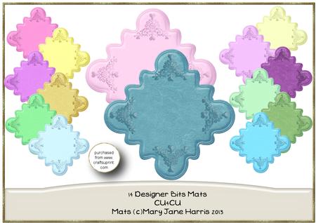 14 Designer Bits Mats/toppers - Cu4cu