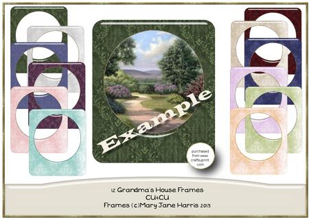12 Grandma's House Frames - Cu4cu