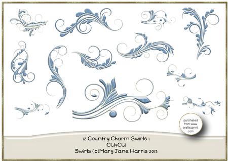 12 Country Charm Swirls 1 - Cu4cu