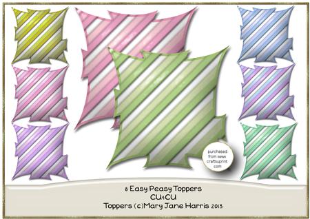 8 Easy Peasy Toppers/mats - Cu4cu