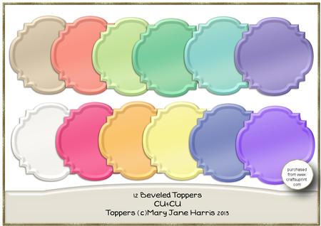 12 Beveled Topper/mats - Cu4cu
