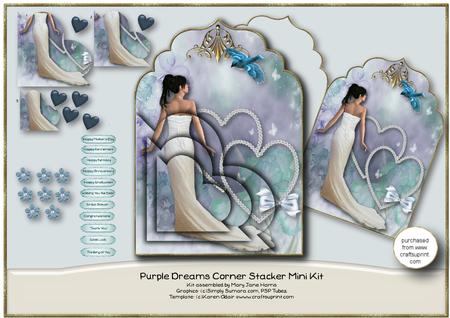 Purple & Teal Dreams Corner Stacker Mini Kit