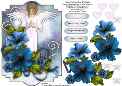 Heart Wings Card Topper 2
