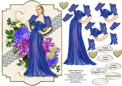 Color Me Pretty Card Topper 1