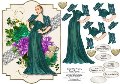 Color Me Pretty Card Topper 2